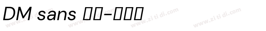 DM sans 字体字体转换